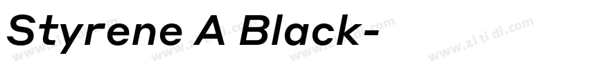 Styrene A Black字体转换